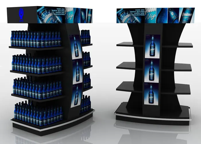 Render 3D de exhibidor — e&t