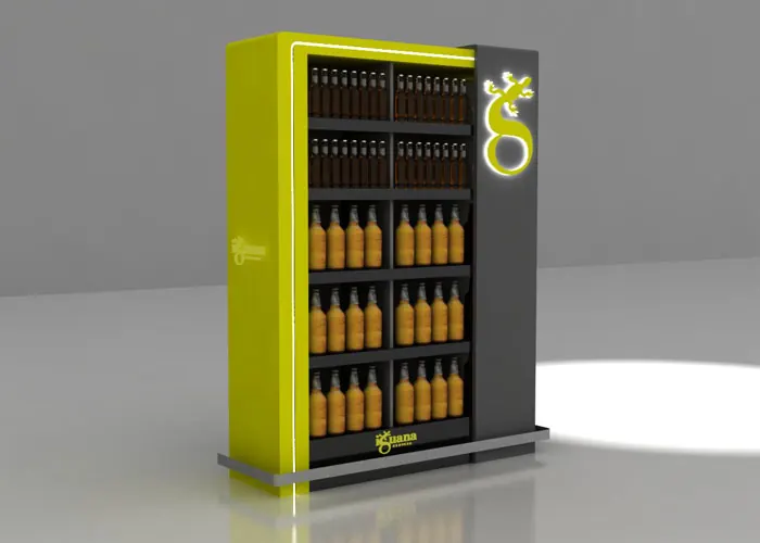 Render 3D de exhibidor — e&t