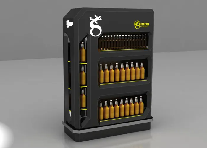 Render 3D de exhibidor — e&t