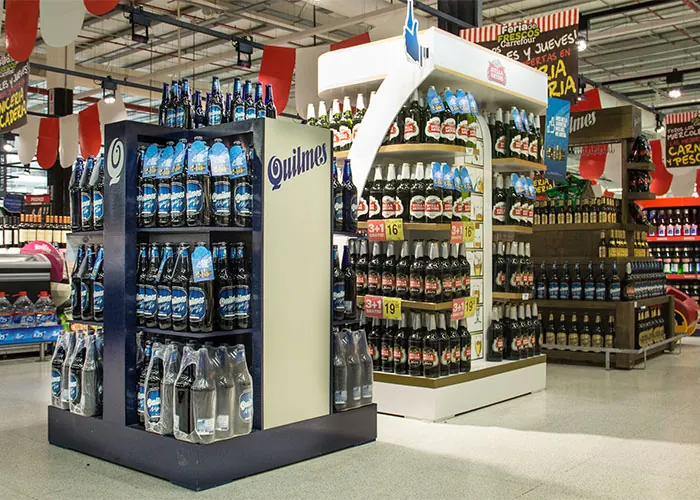 Isla exhibidora para Quilmes