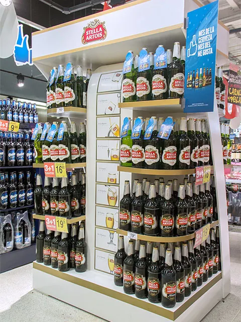 Isla exhibidora para Stella Artois