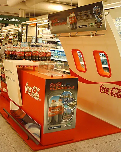 Mini stand para Coca-Cola