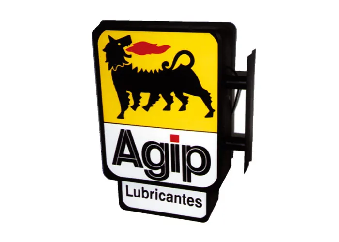 Cartel luminoso para Agip